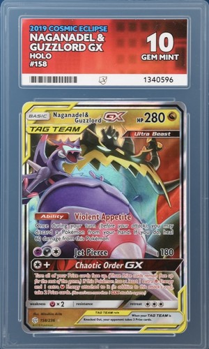 Naganadel & Guzzlord-GX graded ACE 10 for sale on eBay