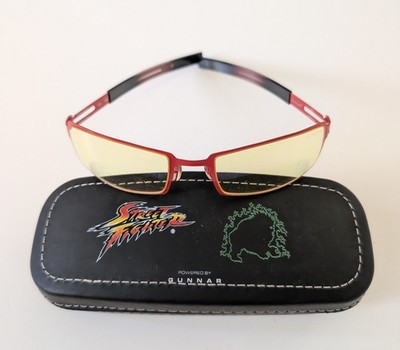 Gunnar PPK Adv Gaming Eyewear heat/onyx Amber Lens Street Fighter Exclusive RARE