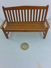 Lovely Miniature Wooden Bench for Dollhouse, Fairy Garden,  Display Etc