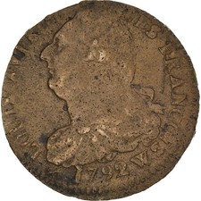 [#973562] Coin, France, Louis XVI, 2 sols françois, 2 Sols, 1792, Lille, EF