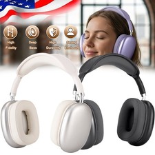 Over-Ear Bluetooth Headphones V5.4 FM AUX TF Mic Hands-Free Calling 40mm Driver