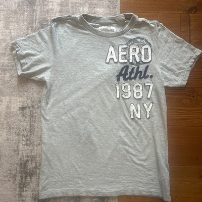 Aeropostale T-Shirt Vtg Y2K Era Men s Large Gray