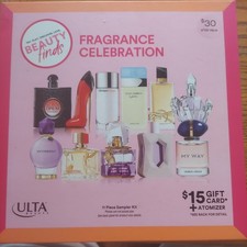 ULTA BEAUTY Fragrance Celebration 11 Piece Sampler Kit New Open Box NO GIFT CARD