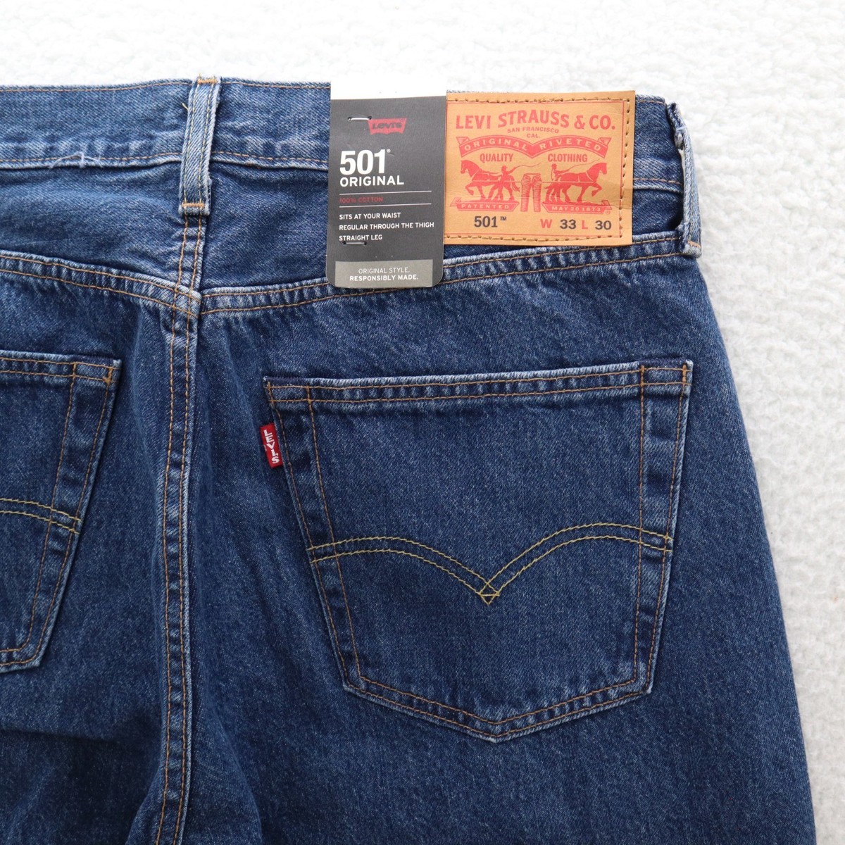90s★LEVS 501 made In USA製★33/30 Vintage 90's Levis 501 Jeans Mens 33X30 Button Fly Blue