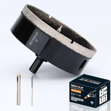 4 inch Diamond Hole-Saw Bits with Pilot Drill Bit -4" Diamond Tipped Tile Hol...