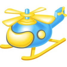 Aufkleber Helikopter Hubschrauber Sticker Kinderzimmmer Spielzeug wetterfest