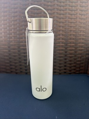 Alo White Yoga Water Bottle | eBay
