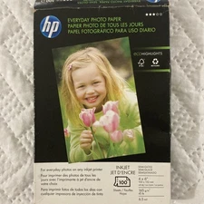 HP Everyday Photo Paper Semi Gloss 4X6 100 Sheets