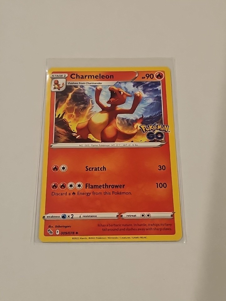 Charmeleon 9/78 Uncommon Pokémon GO Card 2022