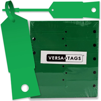 Green Self-Locking Arrow Key Tags (1,000 per Pack) Size 4 1/2'' X 3/4'' (Green)