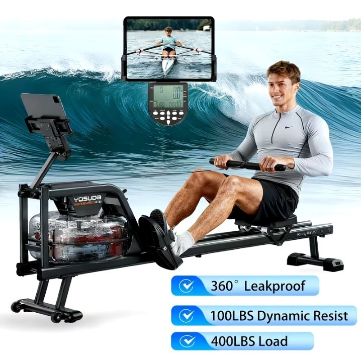 Máquina de remo de agua de alta resistencia 350 lb magnética silenciosa ENVIAMOS AL EXTRANJERO