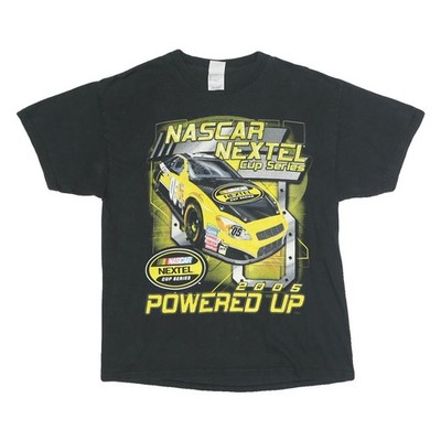 DELTA PRO WEIGHT Herren Schwarz NASCAR Nextel Cup Grafik T-Shirt L Kurzarm