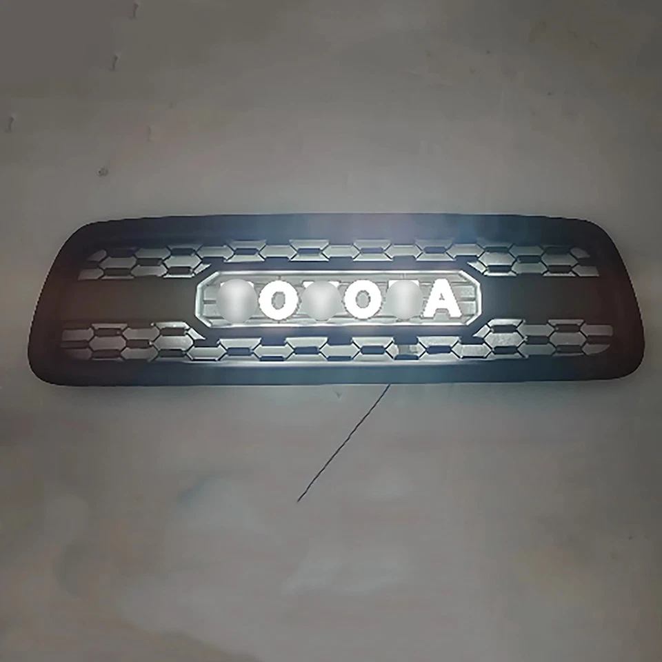 For 2001-2004 Toyota Sequoia Front Bumper Upper Grille W/Led Illuminated Letters Foto 2 de 4