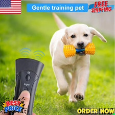 Ultrasonic Anti Dog Barking Device Pet Trainer LED Light Gentle Chaser Style LOT