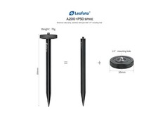 Leofoto A200 P50 spike Set / aluminum alloy body/ 1/4 Screw