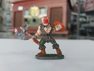 Vintage Ral Partha METAL Barbarian Miniature Figurine