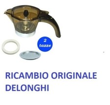 CARAFFA + GUARNIZIONE + DOCCETTA  ALICIA DE LONGHI 2 TAZZE EMK2 EMKE 21 