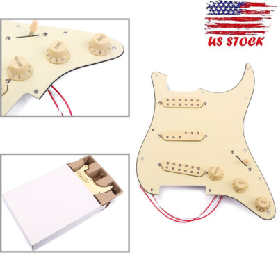 SSS Loaded Guitar Pickguard Pickup for Strat ST Stratocaster USA