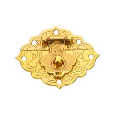 2Pcs Classical Retro Style Suitcase Lock Chest Box Clasp Hasp Latch Gold Tone
