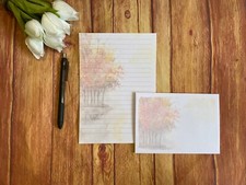 Autumnal Trees Writing Paper and Envelopes, 10 Sheets  5 Envelopes, Letter Set