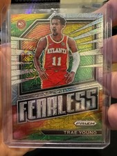 2022-23 Panini Prizm Trae Young #12 Fearless Mojo Prizm Hawks SSP 06/25