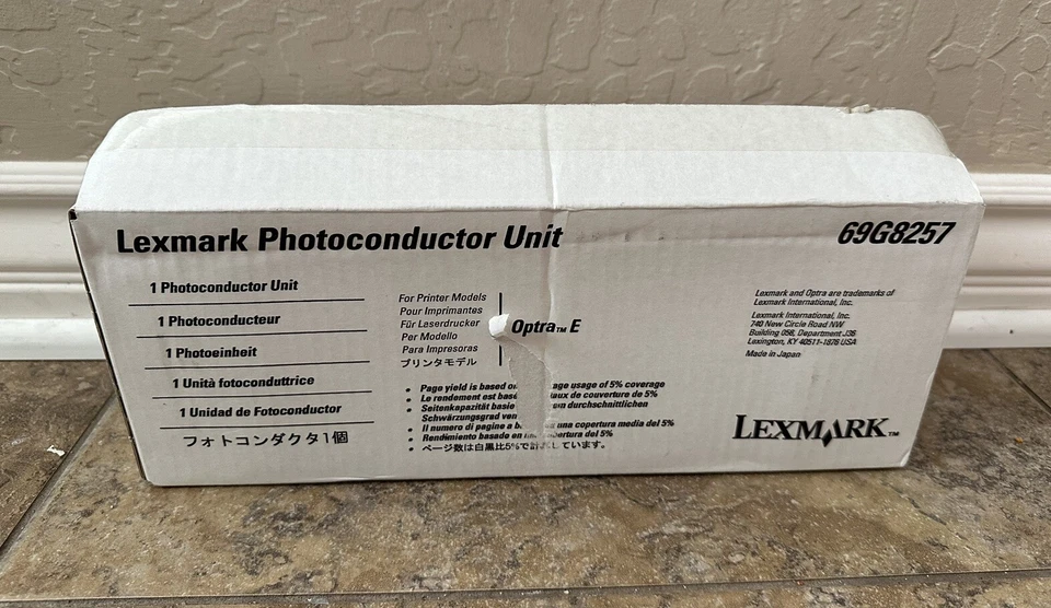 NUEVO ORIGINAL LEXMARK Optra E EP ET ES Impresora Fotoconductor Unidad de TAMBOR 69G8257 Foto 2 de 4