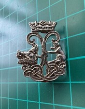 Argyll & Sutherland Highlanders White Metal Sporran Badge BB-40