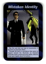 Mistaken Identity Card Unlimited INWO Illuminati New World Order Game