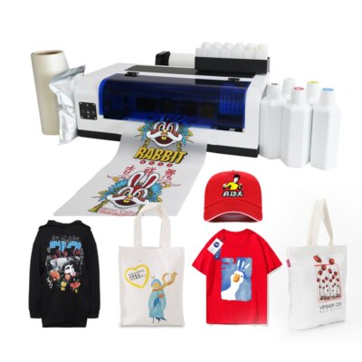 A3 DTF New printer can print sheet size and roll size for T shirts clothes