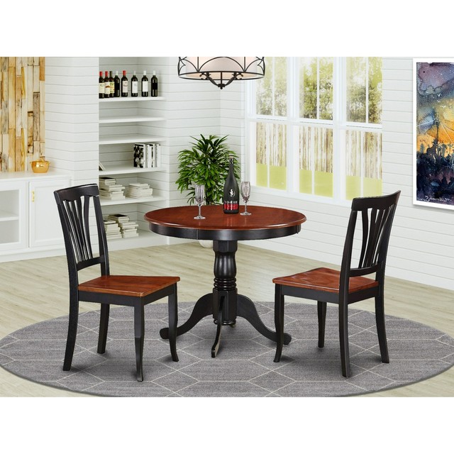 3-Piece Kitchen Nook Dining Set-Small Kitchen Table and 2 ...