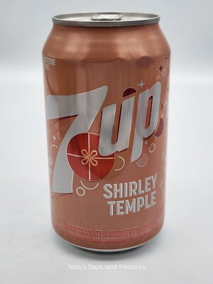 New Limited Edition 7UP Shirley Temple Pomegranate Cherry Soda Can 7-up 7up 