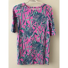 Lilly Pulitzer Girls Elephant Dress 8-10 8/10 Large LG L