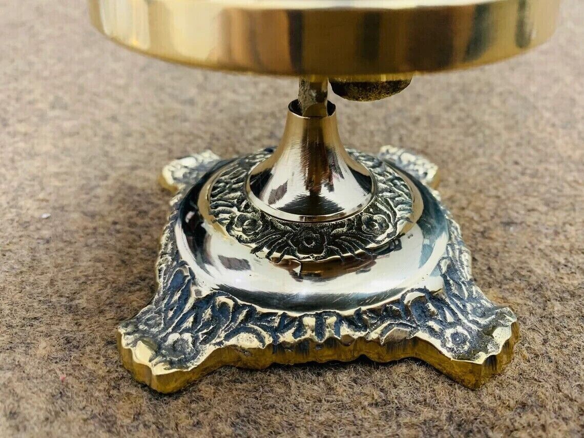 Table Desk Bell Antique Vintage Brass Hotel Service Ornate