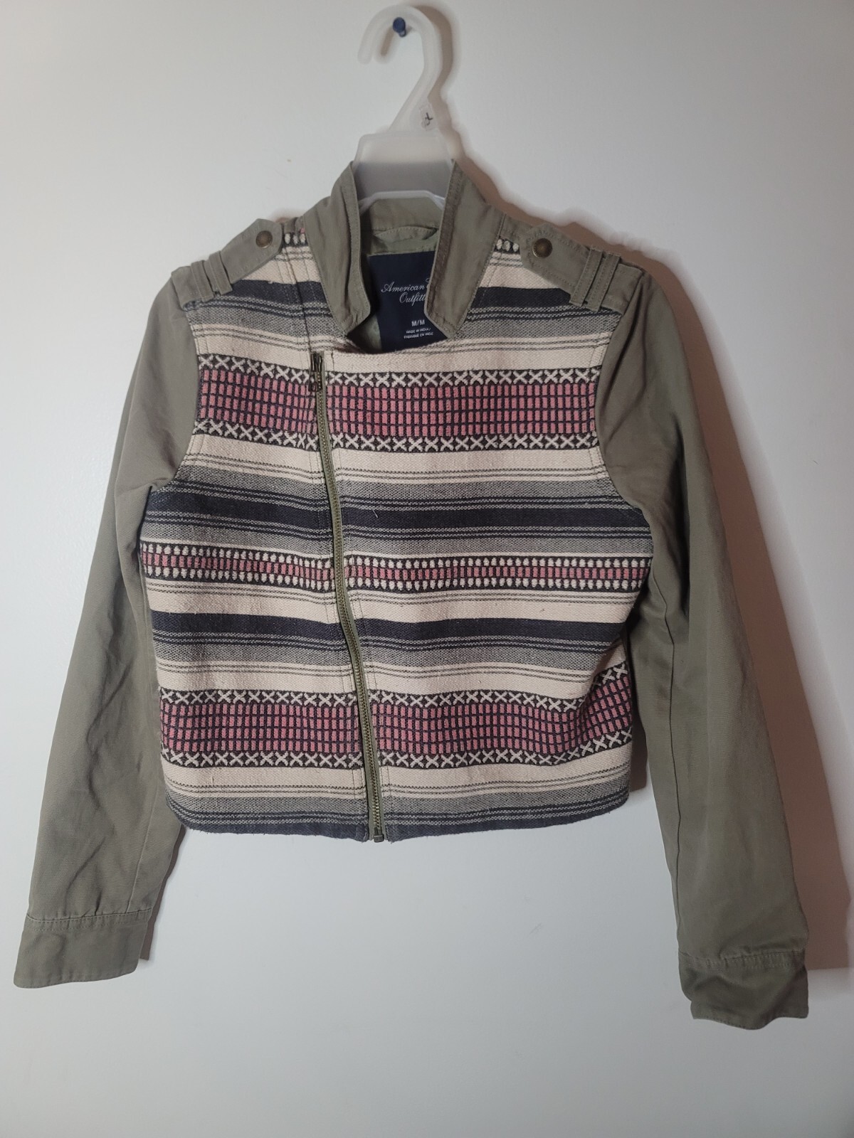 American Eagle Jacket Multicolored Knit Aztec Str… - image 1