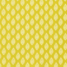 Yellow Leaf Fabric by Dena Designs for Free Spirit Isabelle, Quilting Fabric BTY