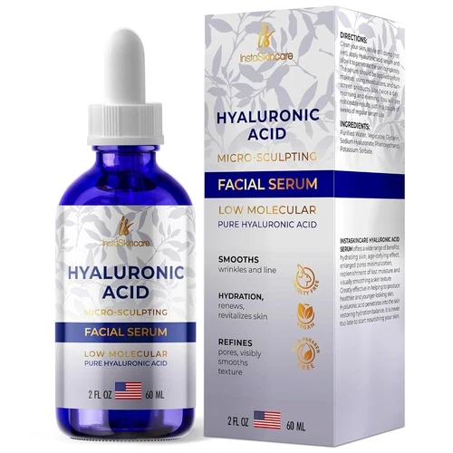 Hyaluronic Acid Anti-aging Wrinkle Serum for Face - Pure Medical Formula - 2oz