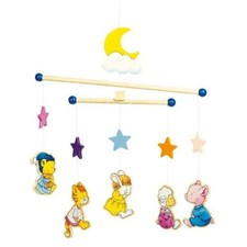 Goki Pajama Animals Wooden Ceiling Mobile
