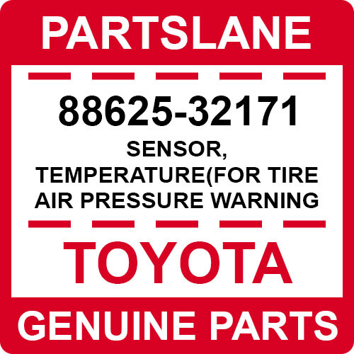 8862532171 Toyota OEM Genuine SENSOR, TEMPERATURE(FOR TIRE AIR