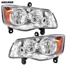 Left Right Headlight For 11-20 Dodge Grand Caravan 08-16 Chrysler Town & Country