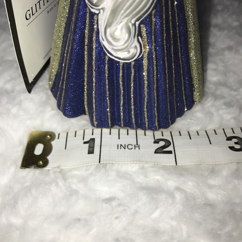 GLITTERAZZI by Joy to the World Jonathan Club Accappatoio Blu Babbo Natale Decorazione Natalizia - Foto 10 di 11