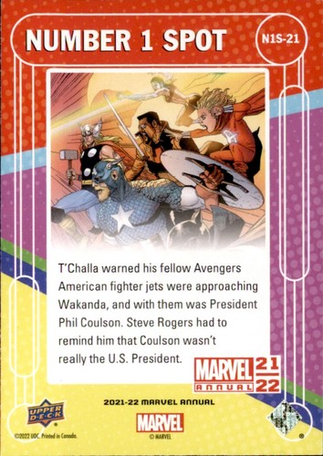 Heroes Return #1 - 2021-22 Upper Deck Marvel Anual #N1S-21 - Imagen 2 de 2