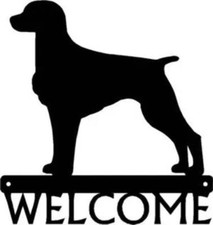 Brittany Spaniel Dog Welcome Sign - Made in America - Outdoor Decor