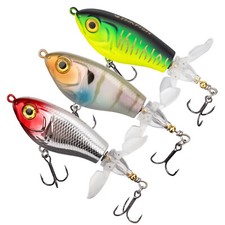 THKFISH 3PCS Topwater Fishing Lures Bass Fishing Lures Double-Blade Trout Lures