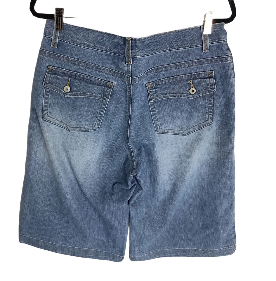 Pantalones cortos vaqueros Bermudas azules para mujer Gloria Vanderbilt TALLA 10 (32x14) Foto 3 de 4