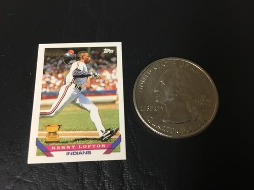 Cleveland Indians 1993 Topps Mini Micro Baseball Oddball Cards Singles See List