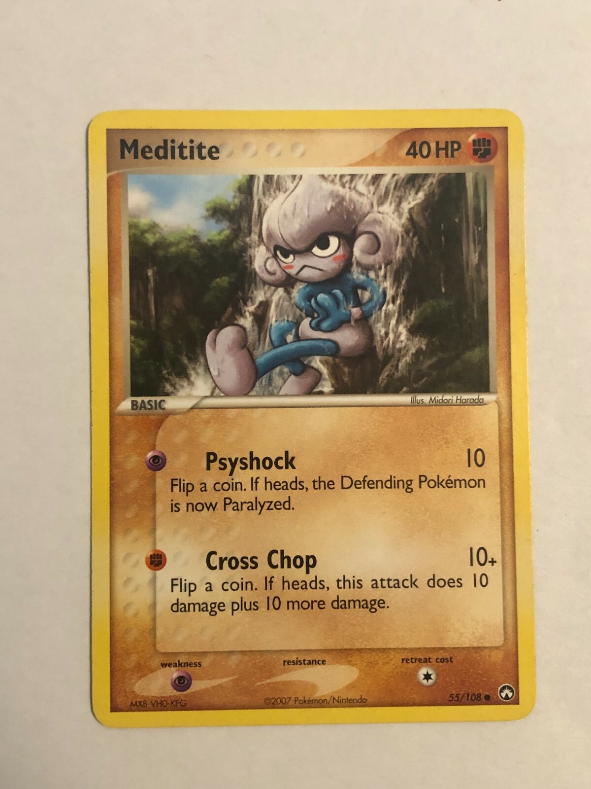 Pokemon Card EX Power Keepers Meditite 55/108 Near mint