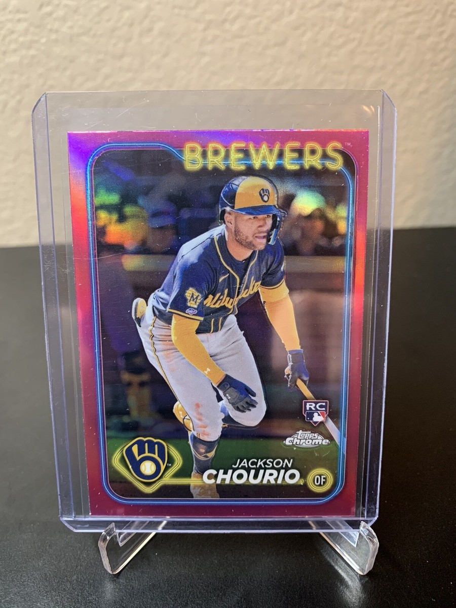 2024 Topps Chrome - Pink Refractor #161 Jackson Chourio (RC) | eBay