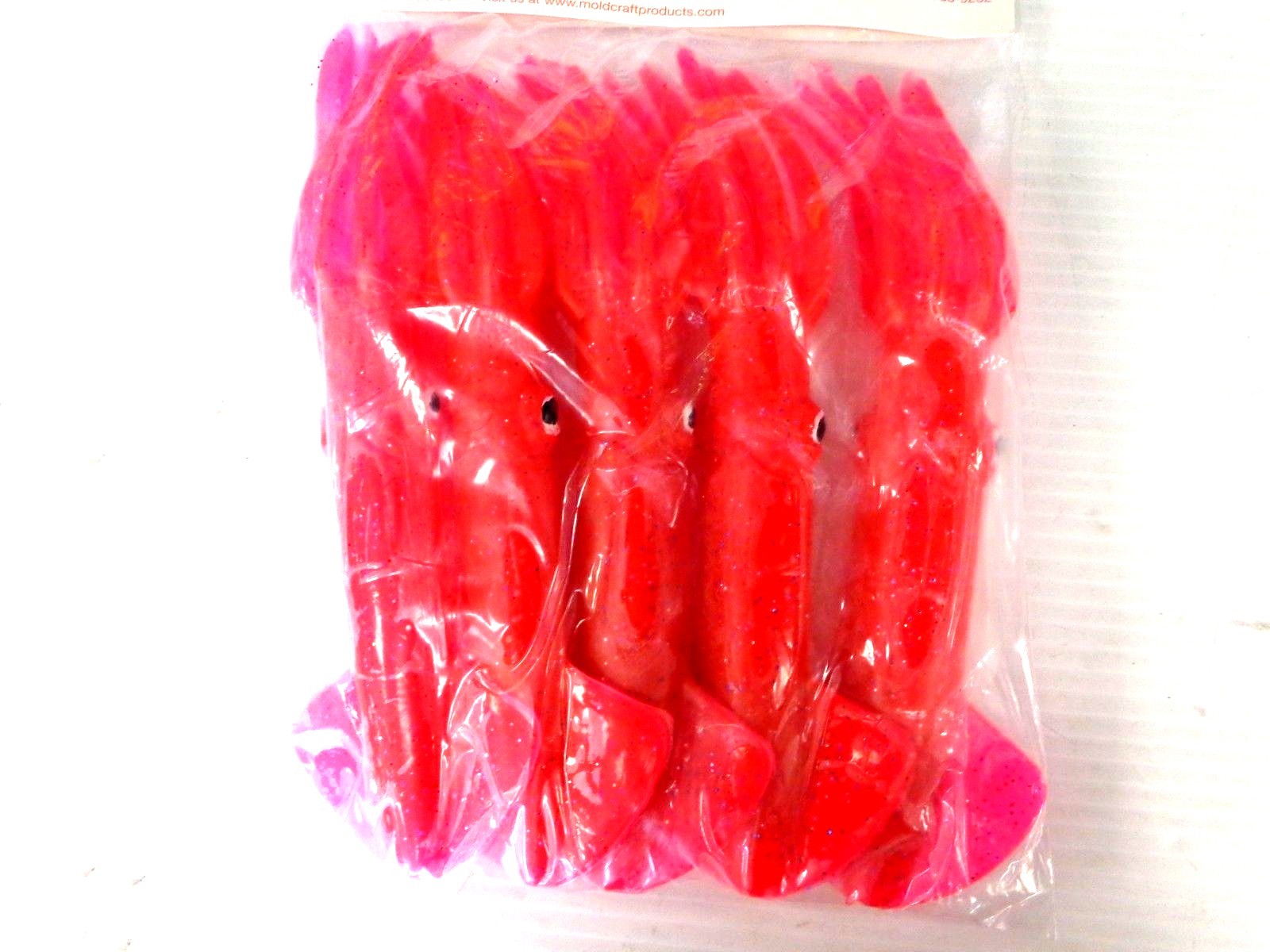 Mold Craft 9" SQUIRT SQUID Trolling Rubber Squid Lures Pack of 5