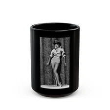 Joan Collins #557 (Vintage Female Icon) Black Coffee Mug