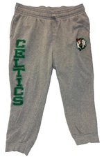 Boston Celtics Joggers Sweatpants NBA UNK Size 2XL Gray Elastic Waist